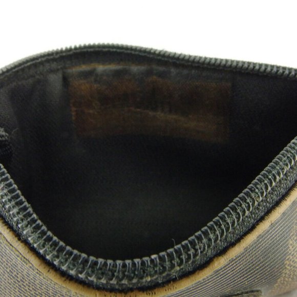 Authentic FENDI coin case pecan beige PVC - Picture 6 of 7